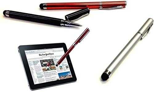 Tek Styz Pro Stylus + Pen תואם ל- Samsung Galaxy A13 עם מגע רגישות גבוהה בהתאמה אישית ודיו שחור! [3 חבילה-סילבר]